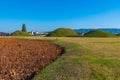 Hwangnamdong burial tombs in center of Gyeongju, Republic of Korea