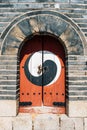 Hwaseong Fortress, Korean traditional door in Suwon, Korea Royalty Free Stock Photo