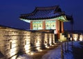 Hwaseong Fortress at Night