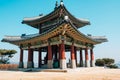 Hwaseong Fortress Seojangdae, Korean traditional architecture in Suwon, Korea Royalty Free Stock Photo