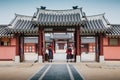 Hwaseong Haenggung Palace, Korean traditional architecture in Suwon Royalty Free Stock Photo