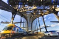 HWY Sy Harbour Bridge Train Royalty Free Stock Photo