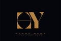 HY initial letter logo design Royalty Free Stock Photo