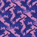 Hyacinth macaw parrot pattern.