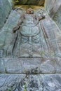 Hyaku-shaku Kannon Hundred-shaku Kannon tall relief image of Kannon deity Goddess of mercy, in Nokogiriyama, Japan