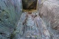 Hyaku-shaku Kannon Hundred-shaku Kannon tall relief image of Kannon deity Goddess of mercy, in Nokogiriyama, Japan Royalty Free Stock Photo