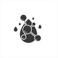 Hyaluronic acid icon. Vector illustration flat style