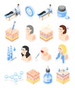 Hyaluronic Acid Icon Set