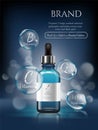 Hyaluronic Acid Moisturizing Skin-care Serum and extract ads.