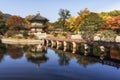 Hyangwonjeong pavilion Royalty Free Stock Photo