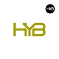 HYB Logo Letter Monogram Design Royalty Free Stock Photo