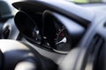 Hybrid car dashboard Royalty Free Stock Photo
