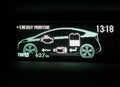 Hybrid Car Display Screen