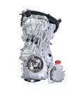 Hybrid car Hybrid engine isolated on white background with clipping path Royalty Free Stock Photo