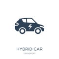 hybrid car icon in trendy design style. hybrid car icon isolated on white background. hybrid car vector icon simple and modern Royalty Free Stock Photo