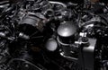 Hybrid engine mercedes dark Royalty Free Stock Photo