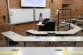 Hybrid university classroom