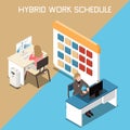 Hybrid Work Concept