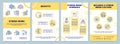 Hybrid work yellow brochure template
