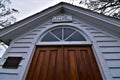 Hyde chapel historic entrance doors in wisconsin