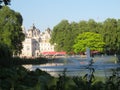 Hyde Park and the hotels behind Royalty Free Stock Photo