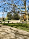 Hyde Park, London, England, in the spring Royalty Free Stock Photo