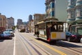 Hyde street view and San Francisco tram in summer