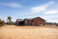 The newly built Wave Rock Airport near Hyden city in Western Australia with no people around. It is providing connection for