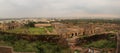 Hyderabad, India - October 12,2019 - Top Panoramic view of Historic Golkonda fort in Hyderabad, India