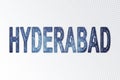 Hyderabad lettering, Hyderabad milky way letters, transparent background