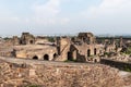 A view of the ruins of the ancient Golconda fort in the city of Hyderabad