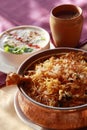 Hyderabadi Chicken Biryani Royalty Free Stock Photo