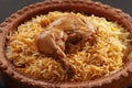 Hyderabadi Chicken Biryani Royalty Free Stock Photo