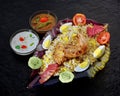 Deccani cuisine Hyderabadi Chicken Biryani Royalty Free Stock Photo