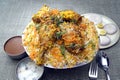 Hyderabadi cuisine Chicken Biryani jumbo size for 4 people