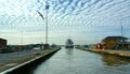 Hydra, general cargo vessel leaving Shoreham lock, UK