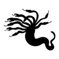 Hydra silhouette ancient mythology fantasy