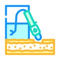 hydrafacial beauty procedure color icon vector illustration