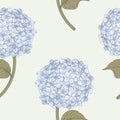 Hydrangea Seamless Pattern