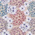 Hydrangea seamless pattern