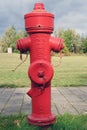 Hydrant rot red germany berflurhydrant fireplug fire Royalty Free Stock Photo