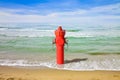 A hydrant at the seaside Royalty Free Stock Photo