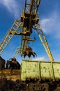 Hydraulic bucket crane. Heavy industry and railways.