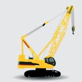 Hydraulic crawler crane Royalty Free Stock Photo
