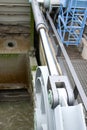 Hydraulic cylinder as water dam element