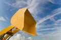 Hydraulic detail of crane arm and basket Royalty Free Stock Photo