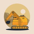 Hydraulic excavator vehicle