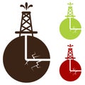 Hydraulic Fracturing Icon Royalty Free Stock Photo