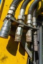 Hydraulic hoses adapters