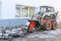 Hydraulic jack hammer on a skid steer loader breaker